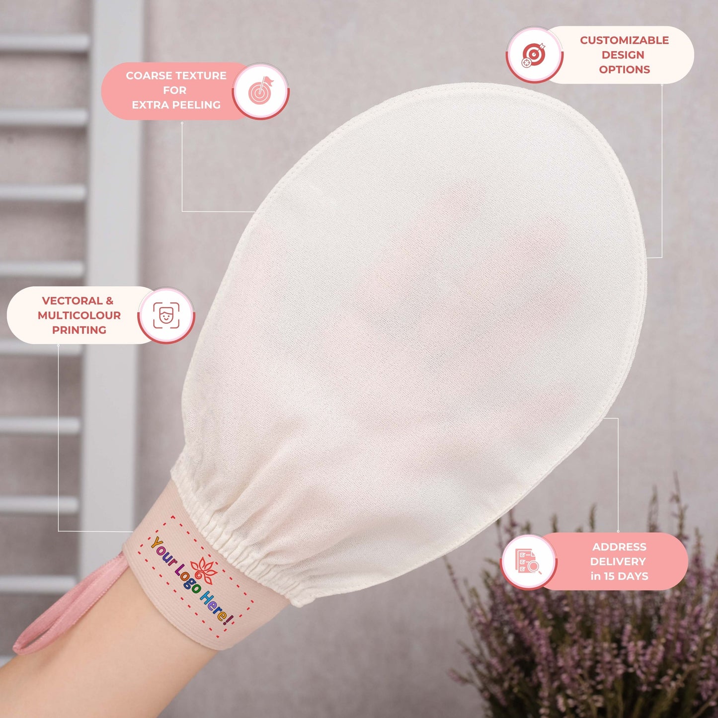 100-1000 Pcs Coarse Silk Texture For Extra Peeling - Private Label Silk Exfoliating Glove – Premium Spa-Grade Quality-Hard Model for Extra Peeling-custom logo